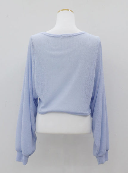 透明寬鬆波萊羅短上衣 CJ08