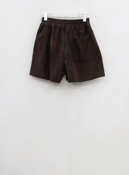 Corduroy Wide Shorts CD07