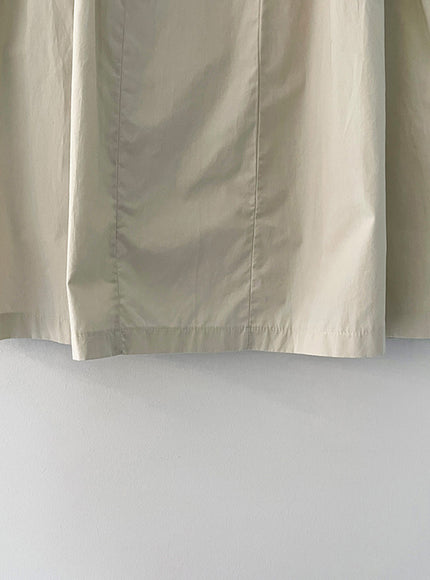 Shirring Long Band Skirt