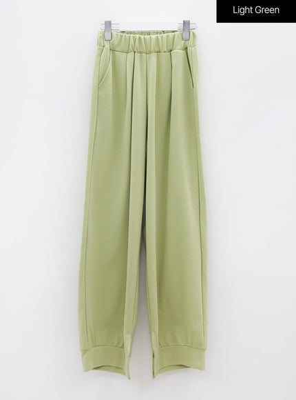 Colorful Slit Sweat Pants OU6