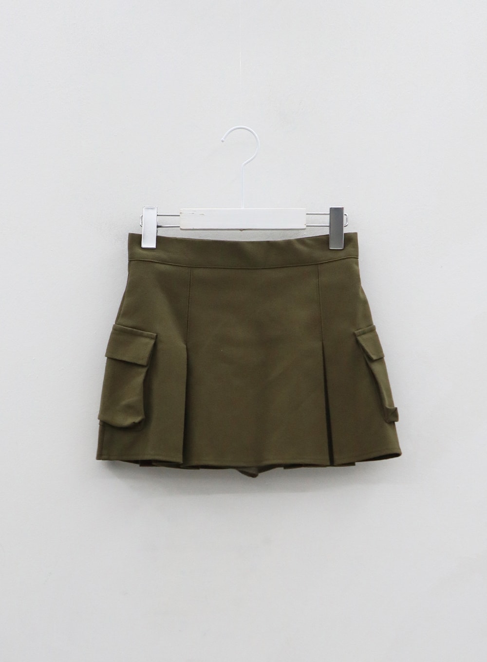 Pleated Cargo Mini Skirt BO13