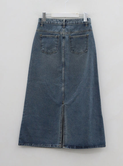 A-Line Long Denim Skirt BN08