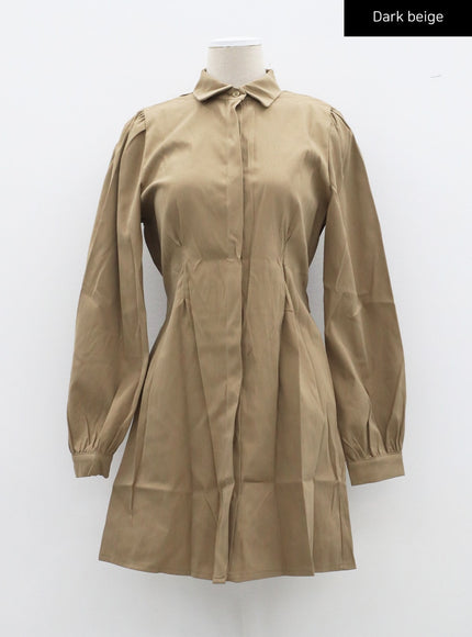 迷你襯衫連衣裙CF316