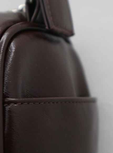 Zipper Square Shoulder Bag ON08