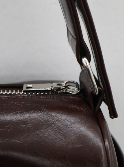 Zipper Square Shoulder Bag ON08