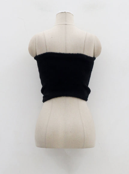 泰迪開衫抹胸迷你裙套裝CJ325