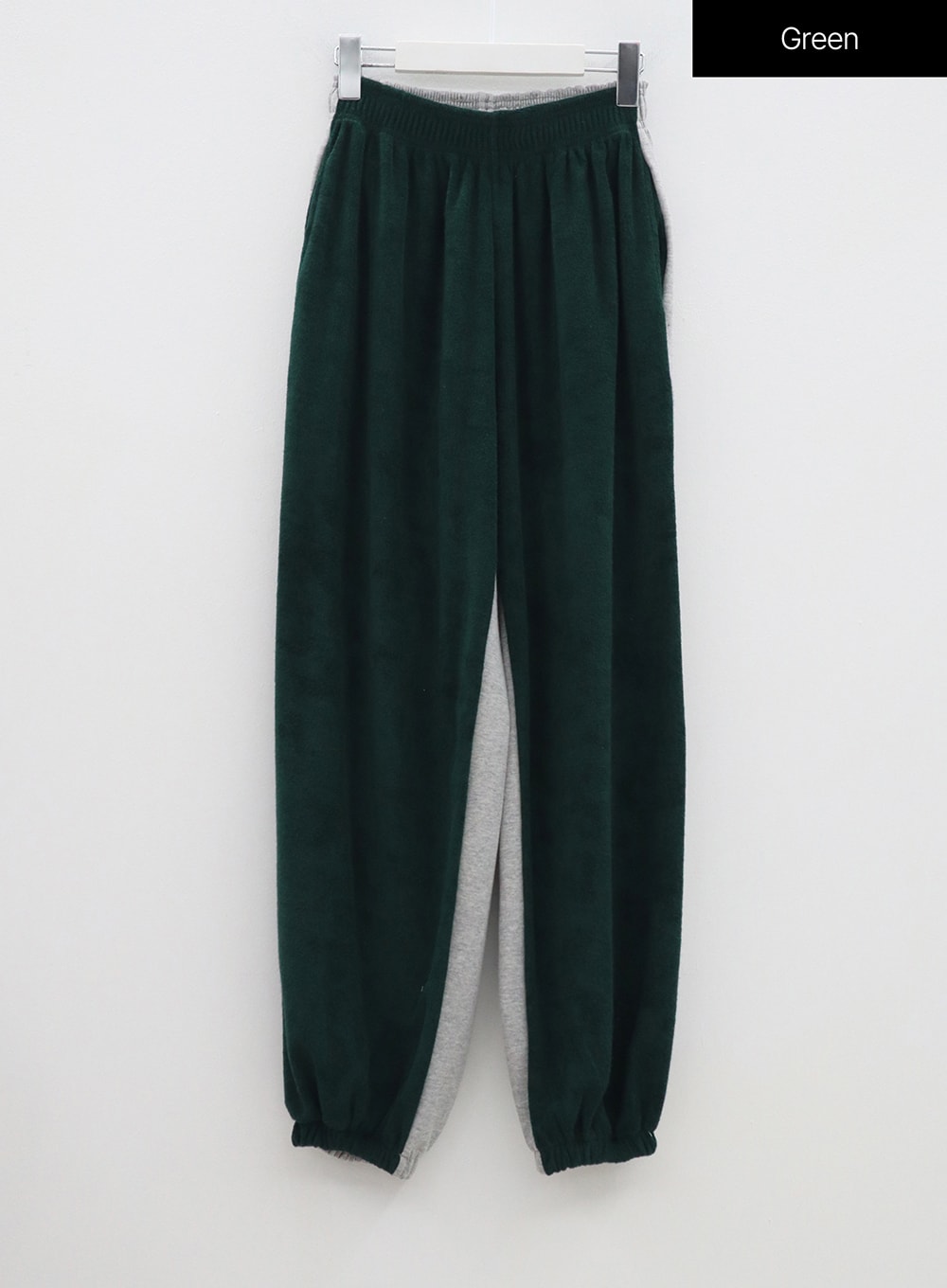 Terry Textured Two Color Sweatpants BM304