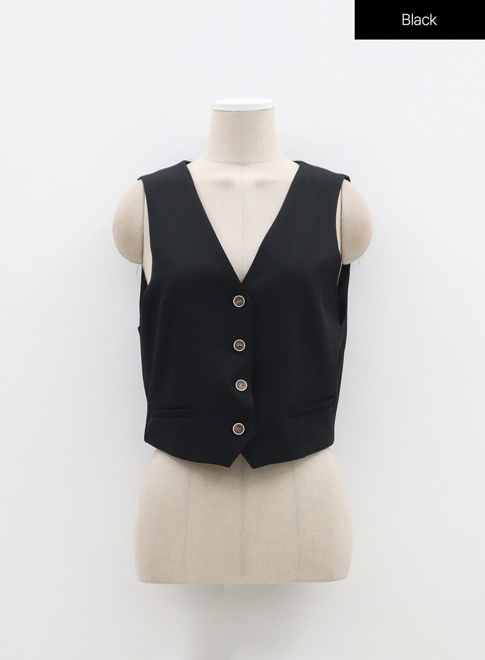Button Vest BF315 - Korean Women's Fashion | LEWKIN
