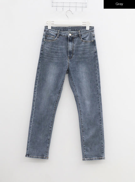 Straight Leg Ankle Jeans BF316
