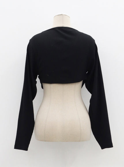 Zipper Sleeveless top Bolero Set CF310