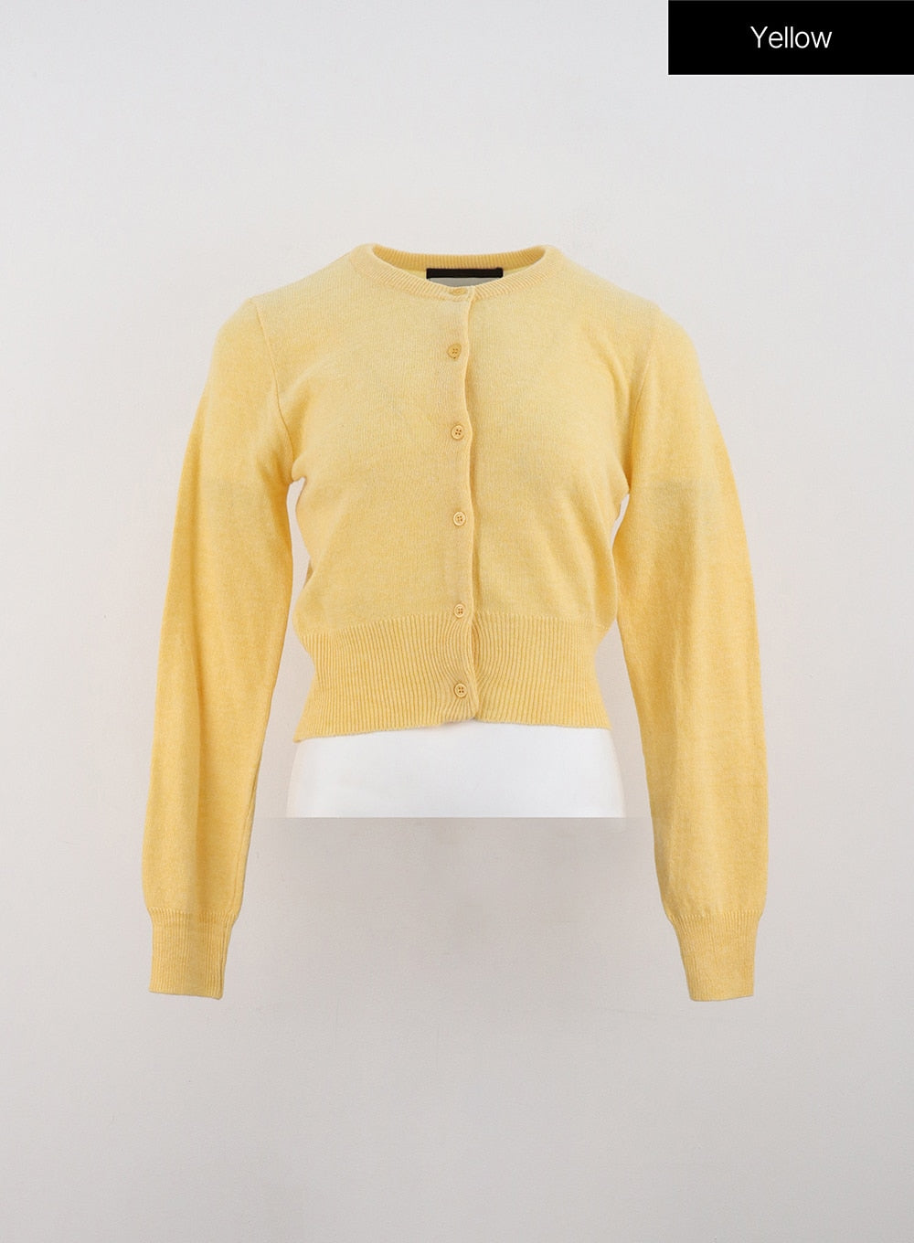 cashmere-cropped-cardigan-od307 / Yellow