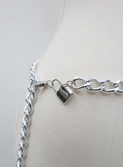 Heart And Padlock Chain Belt BD23