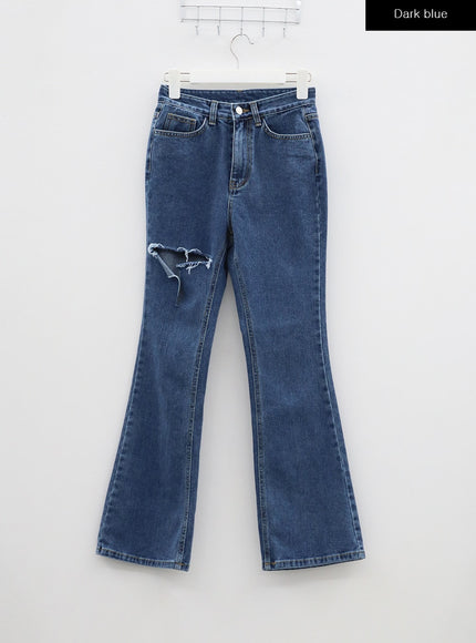 破洞微喇牛仔褲 BF306