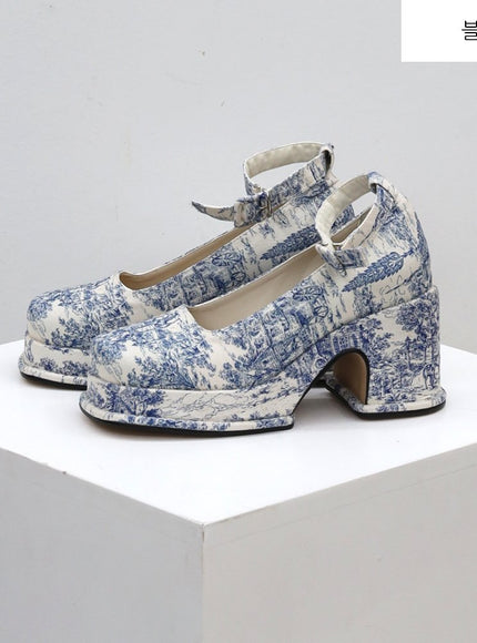 Vintage Chunky Heel Pumps BS-A2712S101 - Korean Women’s Fashion 