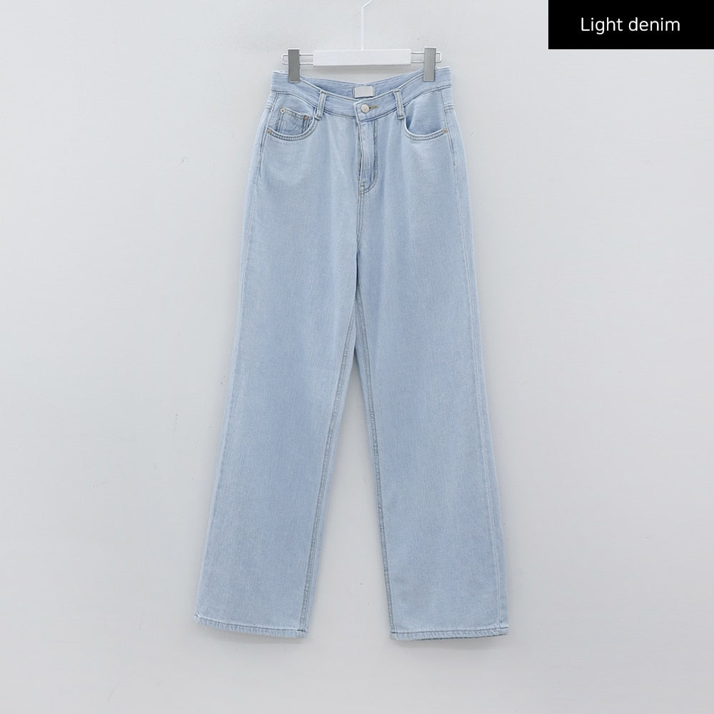 Summer Linen Wide Leg Denim Pants CY27
