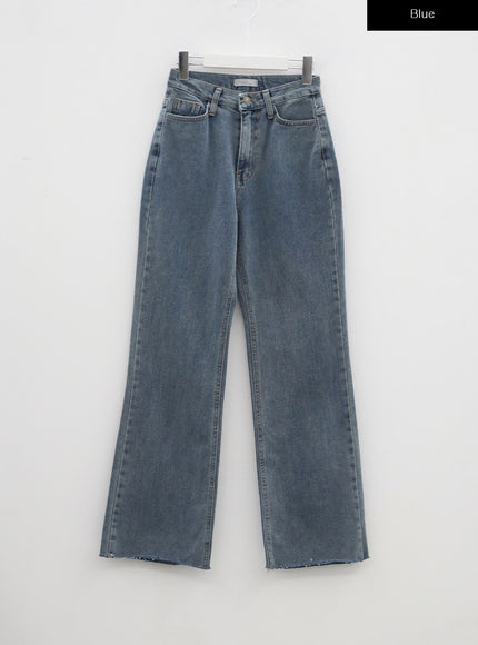 Straight Leg Blue Jeans BA303