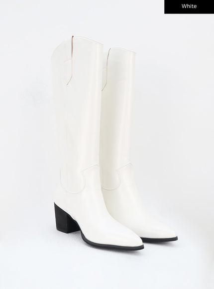 Pointed Toe Knee High Boots BA313