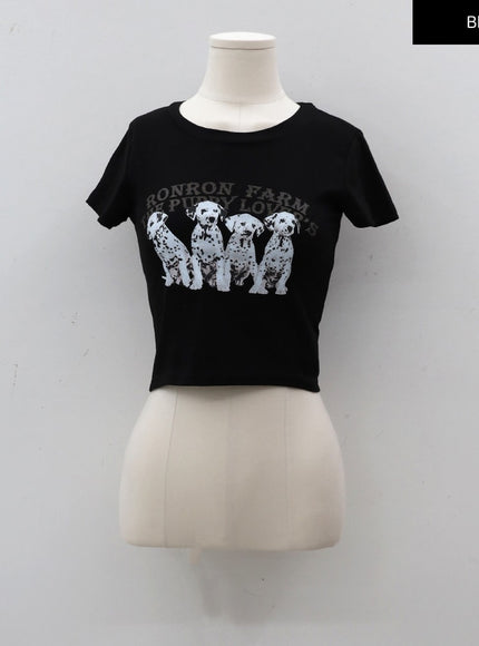 Dalmation 短款 T 卹 CY17