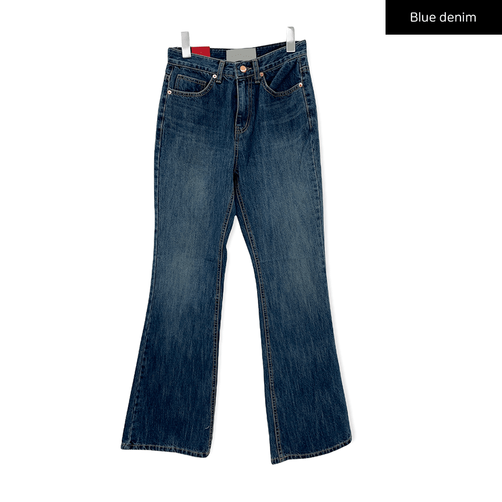 Boot Cut Jeans J20 in Blue Denim, size L