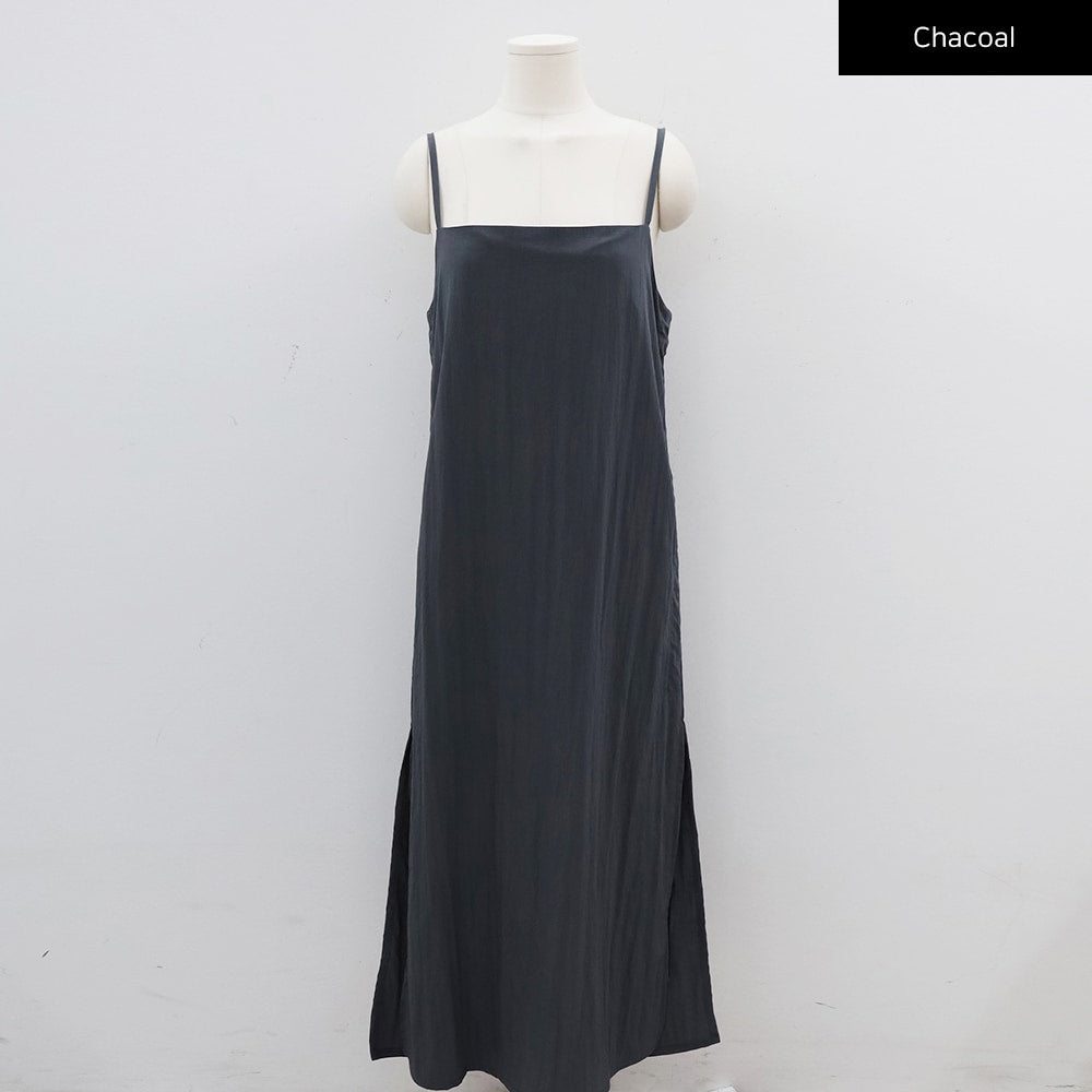 Shirred Sleeveless Dress CY31