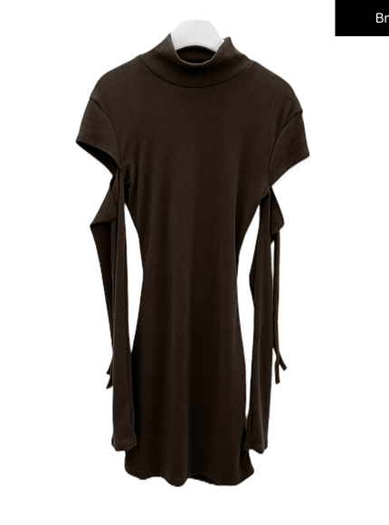 修身鏤空迷你連衣裙 C2001