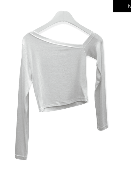 One Shoulder Crop Top C2701