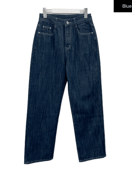 Wide Leg Dark Wash Jeans F3