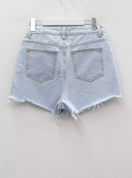 仿舊毛邊牛仔短褲 CA27
