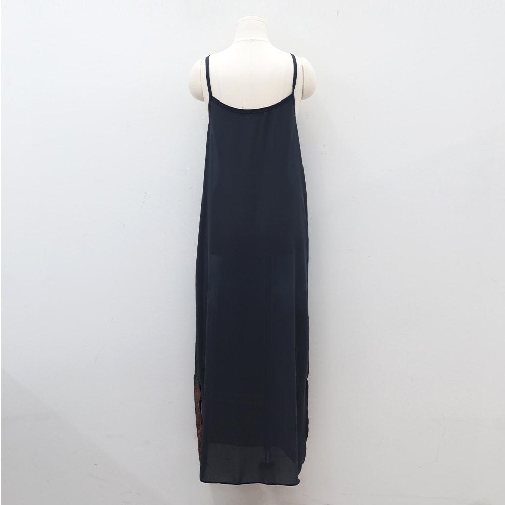 Sheer Printed Sleeveless Maxi Dress CM30