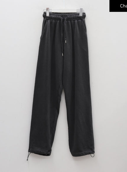 Drawstring Waist Banded Sweat Pants CAO13