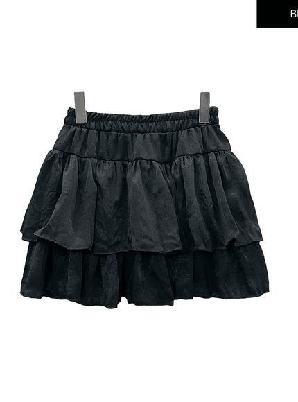 Ruffle Tier Mini Skirt J17