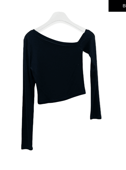 One Shoulder Crop Top C2701
