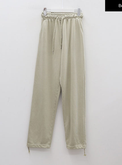 Drawstring Waist Banded Sweat Pants CAO13