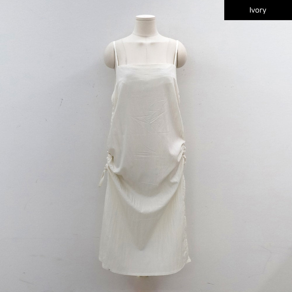 Shirred Sleeveless Dress CY31