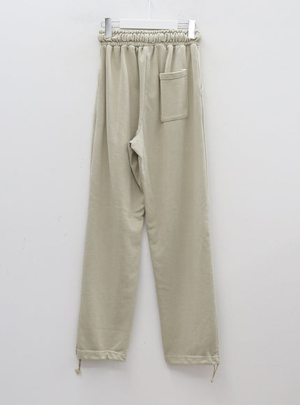 Drawstring Waist Banded Sweat Pants CAO13