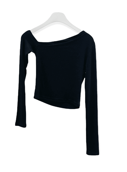 One Shoulder Crop Top C2701