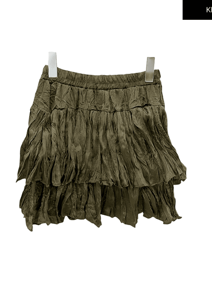 Ruffle Tier Mini Skirt J17