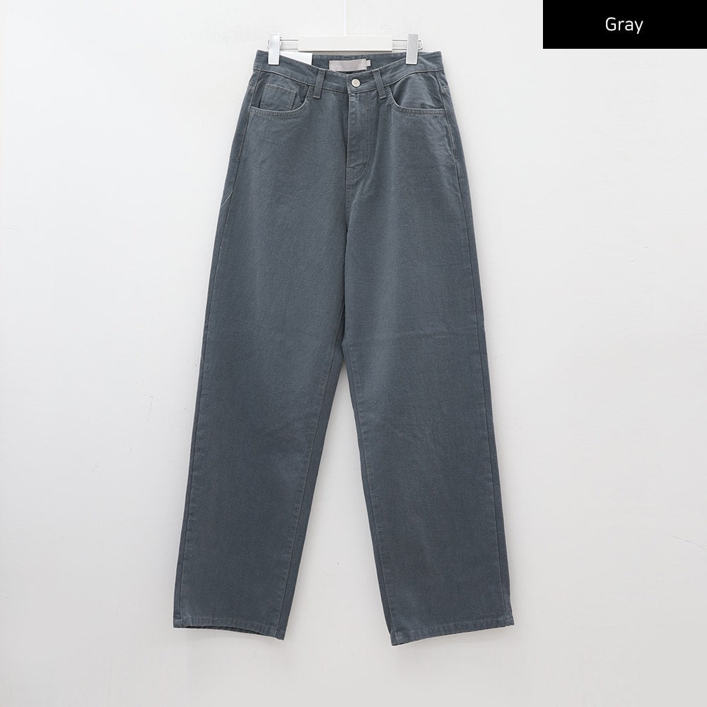 Wide Leg Cotton Pants Ca11